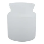 Spirella Yoko dóza na odličovacie tampóny biela / sklo / 0,6 l