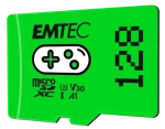 EMTEC MicroSD Gaming Card 128GB SDXC CL.10 / UHS1 U3 V30 A1 / čítanie: 100MBs / zápis: 50MBs (ECMSDM128GXCU3G)