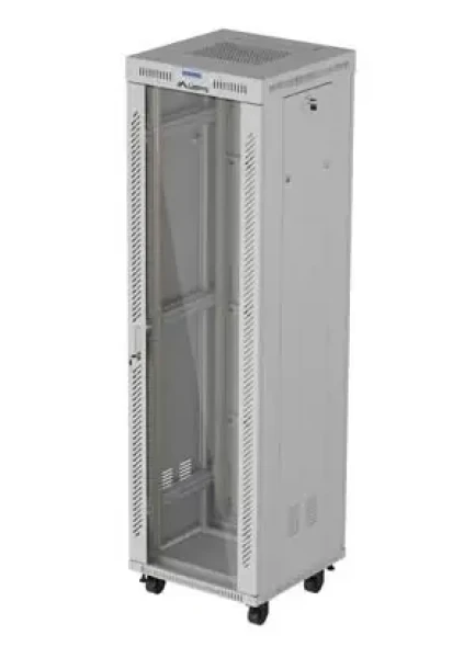 Lanberg FF01-6642-12SL sivá / Stojanový rozvádzač / 19" / 600x600 mm / 42U / nosnosť 1200 kg (FF01-6642-12SL)
