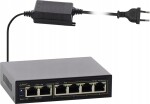 Pulsar S64-40W PULSAR Switch 6-portowy Fast Ethernet, 4 porty PoE