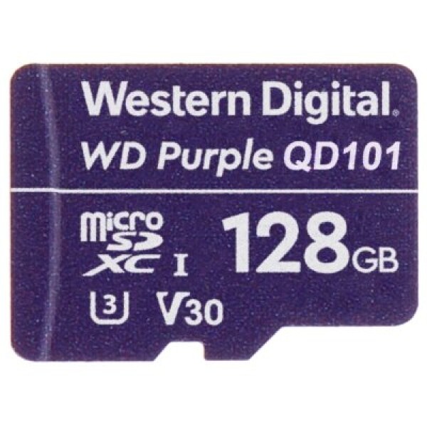 WD Purple MicroSDXC 128 GB Class 10 UHS-I/U3 V30 (WDD128G1P0A)