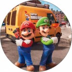 Jedlý papier Super Mario a Luigi 19,5 cm - Pictu Hap - Pictu Hap