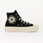 Tenisky Converse Chuck Taylor All Star Lift Floral Embroidery Black/ Egret/ Flamingo Fade EUR 39.5