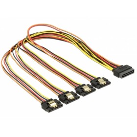 DeLock Kábel SATA 15pin (M) - 4X SATA 15pin (F) 50cm (60158)