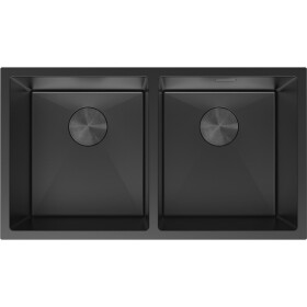 MEXEN - Binox oceľový drez 2-bowl 800 x 450 mm, čierna 6421802000-70