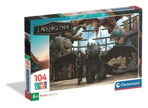 Clementoni PUZZLE Ako vycvičiť draka (25079)