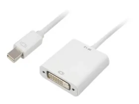 Sharkoon biela / Adaptér / mini DisplayPort 1.2 na DVI-D / pozlátené konektory / 15 cm (4044951017386)