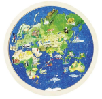 Goki Goki Obojstranné puzzle – Zemeguľa