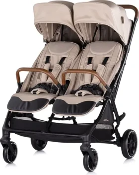 CHIPOLINO Kočík pre dvojčatá športové Twinity Tiramisu (KBTT02502TR)