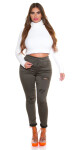 Curvy Girls! Sexy Slim Fit Fashion Jeans KHAKI