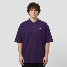 Tričko Playboy x FTSHP Short Sleeve Polo Purple S