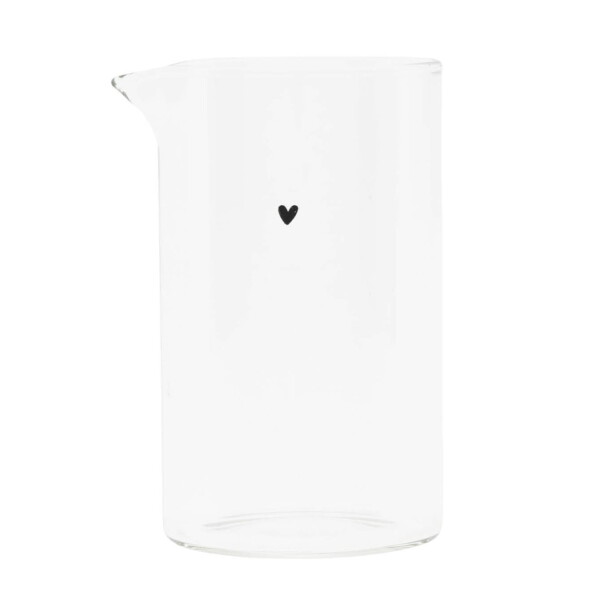 Bastion Collections Skleněný džbánek Black Heart 250 ml