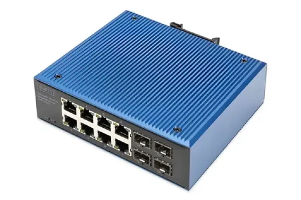Digitus DN-651153 / Switch / 8x Gigabit PoE + 4X SFP / neriadený / IP40 (DN-651153)
