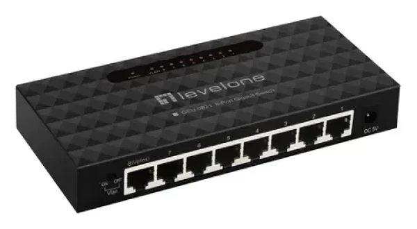 LevelOne GEU-0821 / Switch / 8x Gigabit Ethernet / Unmanaged / nástenná montáž (GEU-0821)