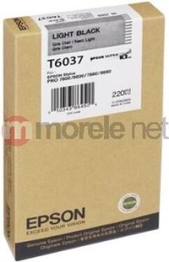 Epson T6037 Light Black - originálny
