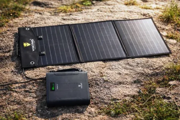 Viking VIDAR IV + L60 PD čierna / Set powerbanka a solárny panel / 144000 mAh / 300 W / solárne dobíjanie 60 W (VIDARIVL60PD)