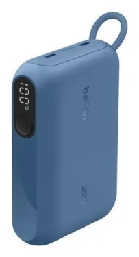 Belkin PowerBanka 10000mAh modrá / Powerbanka / 20W / USB-C / s displejom (BPB027HQBL)