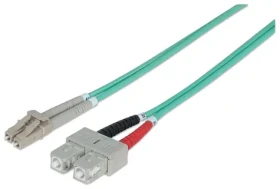 Intellinet modrá / Optický kábel LC/SC / Multimode OM3 / 1 m / LSZH plášť (750912)