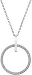 Hot Diamonds Strieborný náhrdelník s pravým diamantom Flora DP718 (retiazka, prívesok)