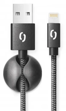 Aligator Premium čierna / Dátový kábel / Lightning / 2A / 2m (DATKP21)
