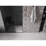 MEXEN/S - Velár posuvné sprchové dvere 100, grafit, čierna 871-100-000-41-70