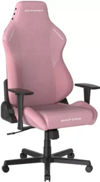 DXRacer DRIFTING Herná stolička ružová látková / 122-132 cm / látka / 125 kg / 3D-Područky (1053464)