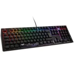 Ducky Shine 7 Cherry MX-Red čierna / herná klávesnica / podsvietená / mechanická / drôtová USB / DE (DKSH1808ST-RDEPDAAT2)