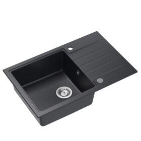 Dřez Quadron PETER111 černá nerez elem HCQP7850CZK PETER111BLNRZ