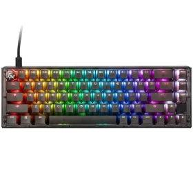 Ducky One 3 Aura Cherry MX-Red čierna / herná klávesnica / podsvietená / mechanická / drôtová USB-C / US (DKON2167ST-RUSPDABAAAC1)