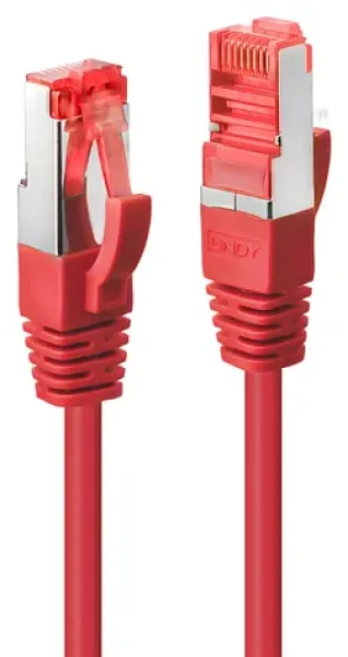 Lindy Cat6 S/FTP 7,5m červená / Patch kábel / RJ45-RJ45 / 250 MHz (47737)