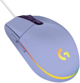 Logitech G203 Lightsync fialová / herná drôtová myš / 8000 DPI / 6 tlačidiel / RGB Lightsync / 2.1m / dopredaj (910-005853)