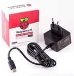 Raspberry Pi napájací zdroj USB-C 5,1 V/3A čierna / Napájací zdroj / USB-C / 15,3 W / 90-264 V (KSA-15E-051300HE Black)