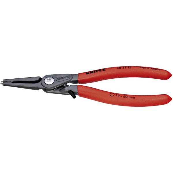 Knipex 48 31 J2 kliešte na poistné krúžky Vhodné pre vnútorné krúžky 19-60 mm Tvar hrotu rovný; 48 31 J2