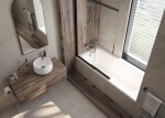 DEANTE - Therm titan - Sprchový stĺp, s vaňovou batériou, termostat NAC_D1HT