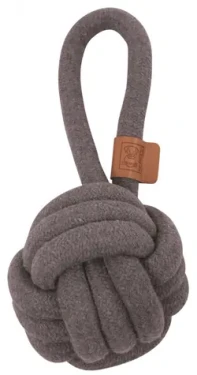 M-Pets Coto bavlnená hračka uzol šedá 11 cm / Preťahovadlo / Bavlna (354026)