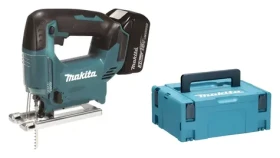 Makita Aku priamočiara píla 18V 2x 3,0Ah / Aku priamočiara píla / 0-2900 zdvihov/min / predkyv 4 stupne / Makpac (DJV186SFJ)