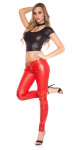 Sexy KouCla pants with studs and zips red