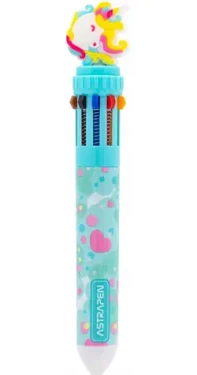 ASTRA Propiska s 10 náplňami pastelová modrá (5901137184869)