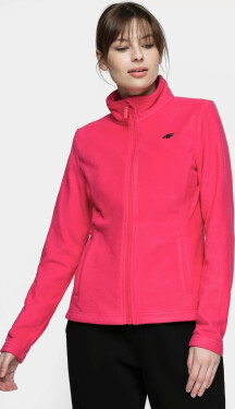 Dámska mikina 4F PLD001 ružová hot pink solid S