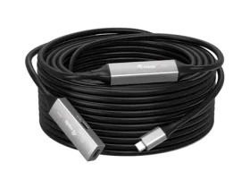 Equip 133357 čierna / Aktívny predlžovací kábel USB-C / USB-C na USB-C / 10 m / USB 3.2 Gen 1 / 5 Gbit/s (133357)