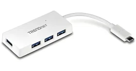 Trendnet TUC-H4E biely / USB hub / USB-C / 4X USB 3.0 / 5 Gbit/s (TUC-H4E)