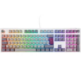 Ducky One 3 Cherry MX-Silent-Red šedá / herná klávesnica / podsvietená / mechanická / drôtová USB-C / DE (DKON2108ST-SDEPDMIWHHC2)