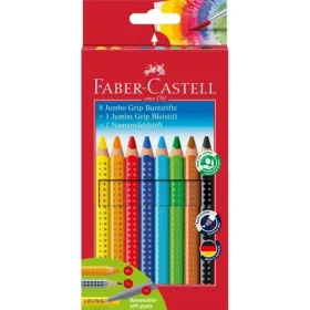 Faber-Castell Jumbo Grip - Pastelky - papierová krabička 8+1+1 ks (280921)