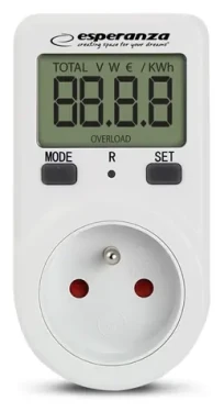 Esperanza ELA102 / Zásuvkový wattmeter / 3680 W / LCD displej / 16 A (ELA102)