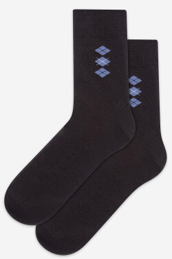 "CASUAL- Vzorované ponožky, pánske" mocca 39/41