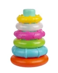 Playgro - Plastové navliekacie krúžky pastelové