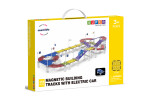 Mamido Mamido Magnetická stavebnica pretekárska dráha s elektrickým autíčkom 259 dielikov XXL MT1469