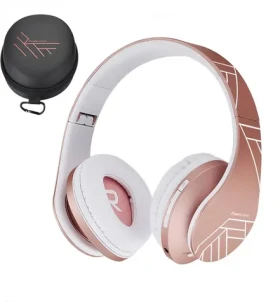 PowerLocus P2 Kids Rose gold / Detské bezdrôtové slúchadlá s mikrofónom / Bluetooth 5.3 (pwl-p2kids-roseg)