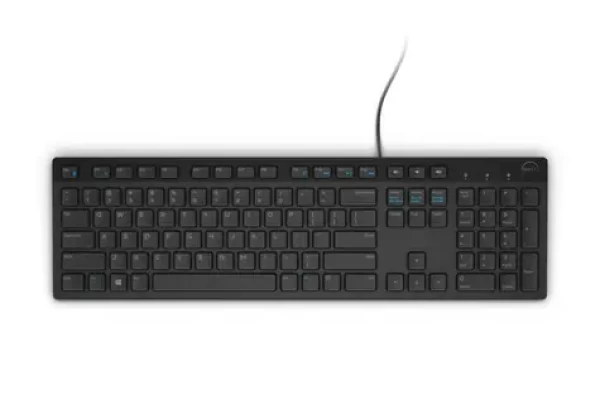 DELL KB-216 US (580-ADHY) čierna / Multimediálna klávesnica / US / QWERTY / USB (580-ADHY)