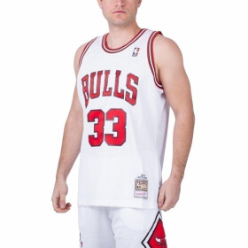 Mitchell Ness Chicago Bulls NBA Home Swingman Jersey Bulls 97-98 Scottie Pippen SMJYAC18054-CBUWHIT97SPI Pánske oblečenie